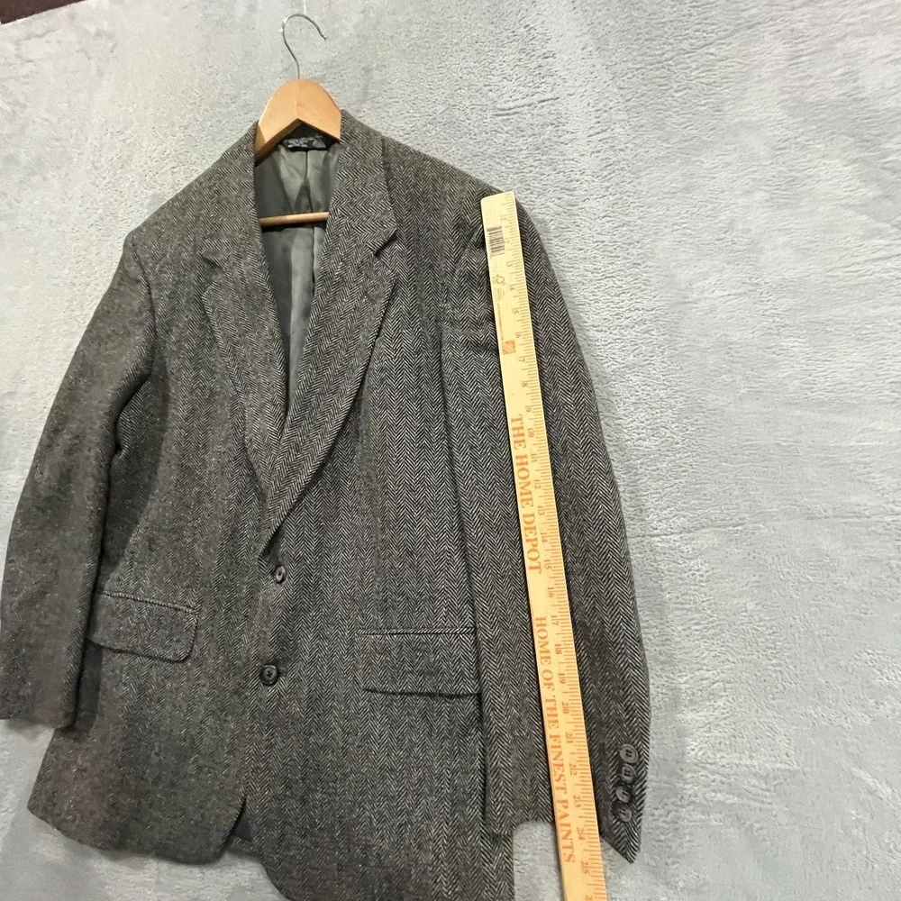 Vintage John Alexander Blazer Mens 38R Wool Tweed 2 Button 90s Preppy‎